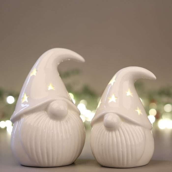 LED Porcelain Gonks | Set Of 2