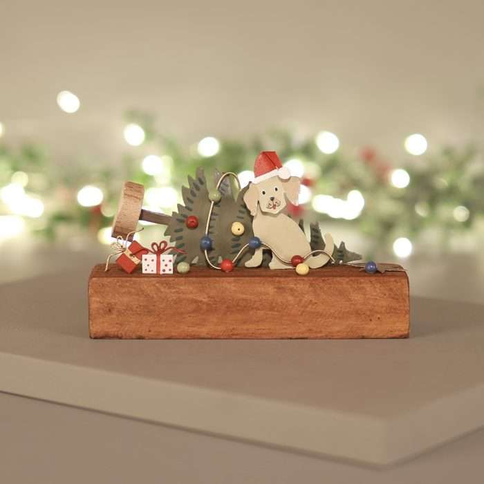 Christmas Dog Chaos Plaque